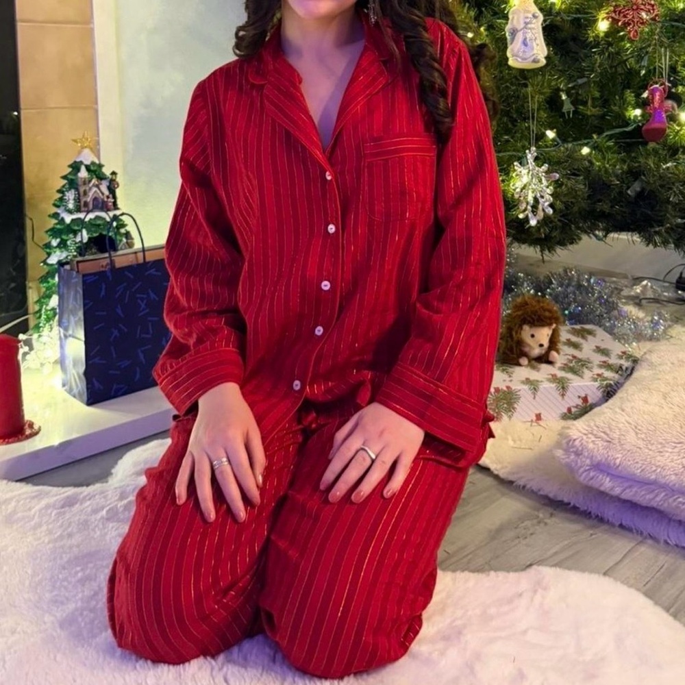 Victoria's Secret Red and White Striped Top